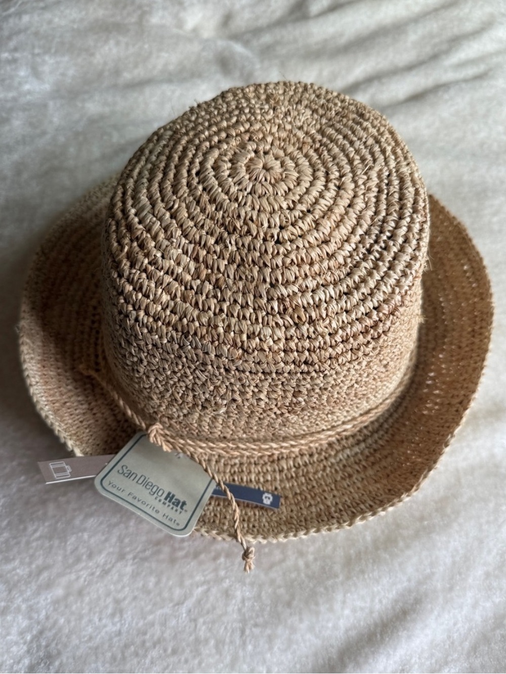 ❤️… San Diego Hat Company Natural Straw Crochet Bucket Hat $84